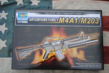 Trumpeter 01909  AR15/M16/M4 FAMILY M4A1/M203